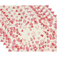 Layoris Red Love Tree Valentine'S Day Placemat Set