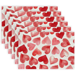 Layoris Love Valentine'S Day Red Placemat Set