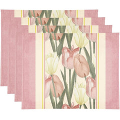 Layoris Tulip Pink Mother'S Day Placemat Set