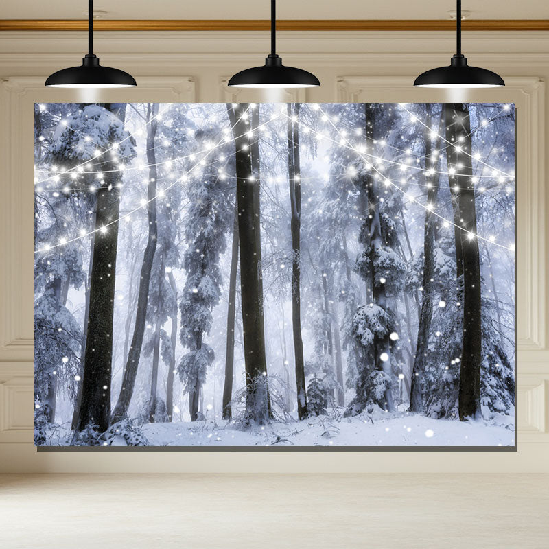 Layoris Winter Forest Wonderland Photography Backdrop