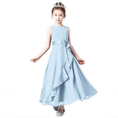 Chiffon Summer Girls Dress For Birthday And Portrait