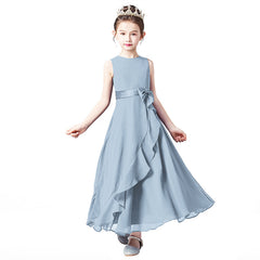 Chiffon Summer Girls Dress For Birthday And Portrait