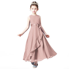 Chiffon Summer Girls Dress For Birthday And Portrait