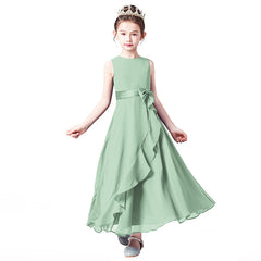 Chiffon Summer Girls Dress For Birthday And Portrait