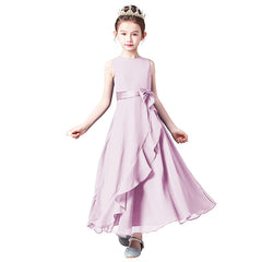 Chiffon Summer Girls Dress For Birthday And Portrait