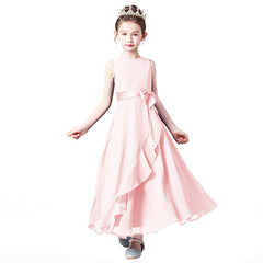 Chiffon Summer Girls Dress For Birthday And Portrait
