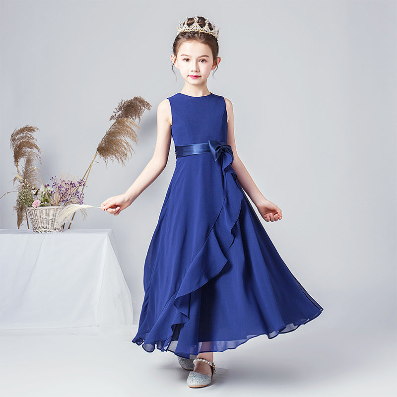 Chiffon Summer Girls Dress For Birthday And Portrait