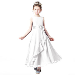 Chiffon Summer Girls Dress For Birthday And Portrait
