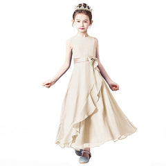 Chiffon Summer Girls Dress For Birthday And Portrait