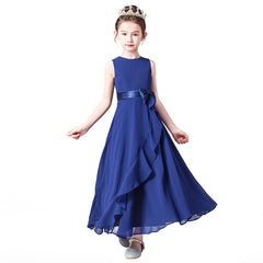 Chiffon Summer Girls Dress For Birthday And Portrait