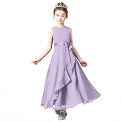 Chiffon Summer Girls Dress For Birthday And Portrait