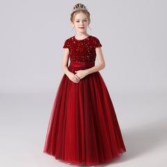 Girls Birthday Party Princess Dress For Portrait
