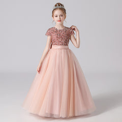 Girls Birthday Party Princess Dress For Portrait