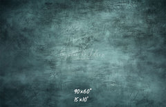 Abstract Old Master Teal Portrait Photo Backdrop - Layoris