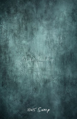 Abstract Old Master Teal Portrait Photo Backdrop - Layoris