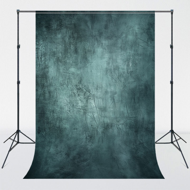 Abstract Old Master Teal Portrait Photo Backdrop - Layoris