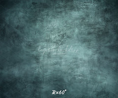 Abstract Old Master Teal Portrait Photo Backdrop - Layoris
