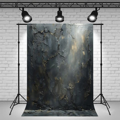 Cracked Black Wall Portrait Photo Backdrop - Layoris