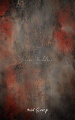 Red Black Rusty Wall Photography Backdrop - Layoris