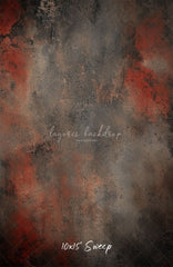 Red Black Rusty Wall Photography Backdrop - Layoris