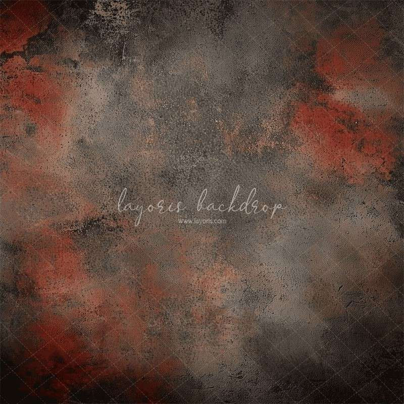 Red Black Rusty Wall Photography Backdrop - Layoris