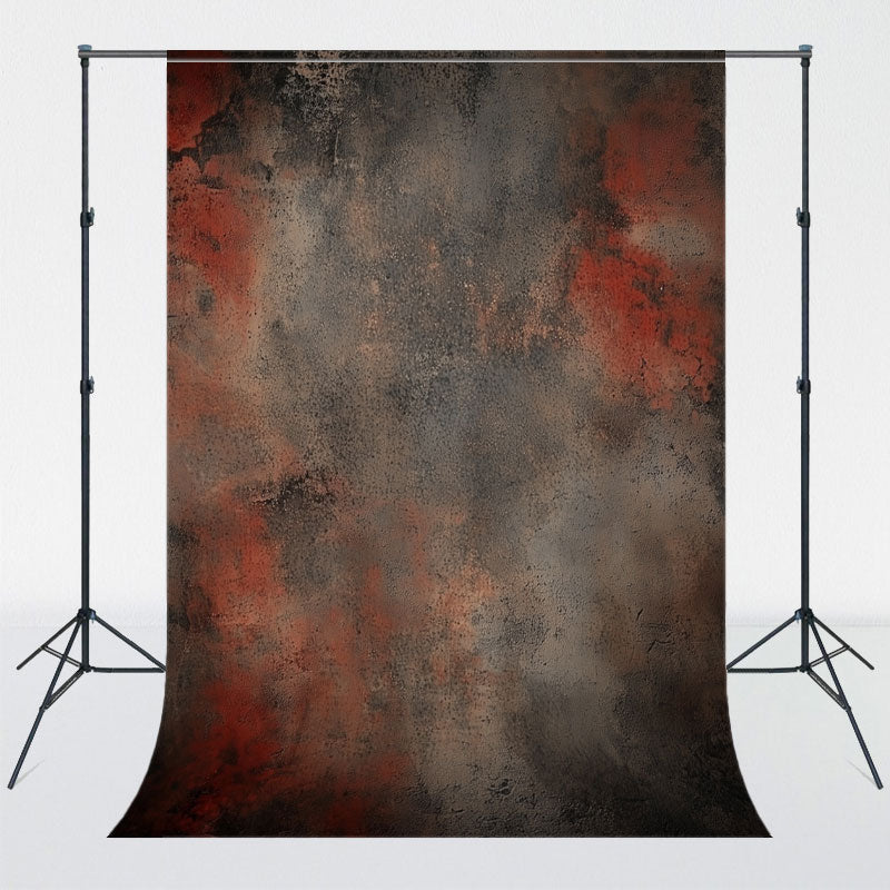 Red Black Rusty Wall Photography Backdrop - Layoris