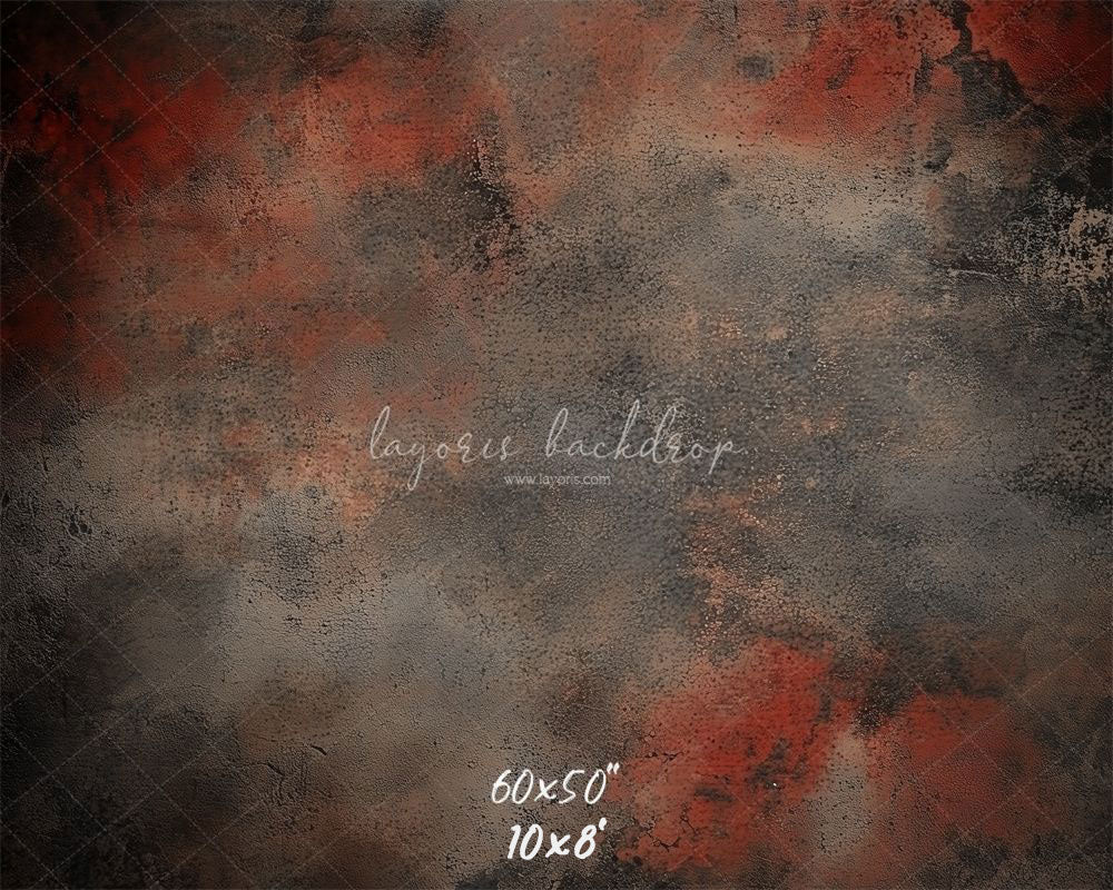 Red Black Rusty Wall Photography Backdrop - Layoris