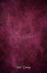 Plum Red Abstract Texture Photo Backdrop - Layoris