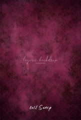Plum Red Abstract Texture Photo Backdrop - Layoris