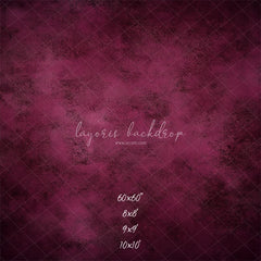 Plum Red Abstract Texture Photo Backdrop - Layoris