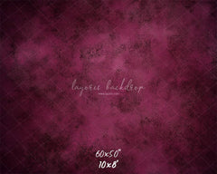 Plum Red Abstract Texture Photo Backdrop - Layoris