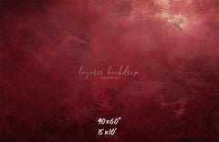 Abstract Texture Red Portrait Photo Backdrop - Layoris