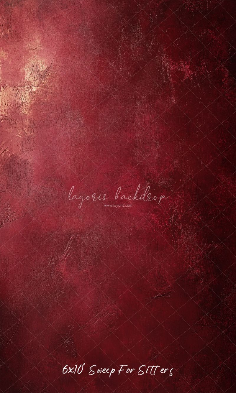 Abstract Texture Red Portrait Photo Backdrop - Layoris