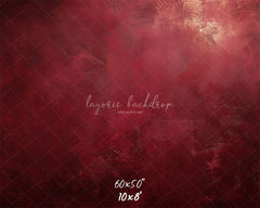 Abstract Texture Red Portrait Photo Backdrop - Layoris