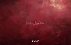 Abstract Texture Red Portrait Photo Backdrop - Layoris