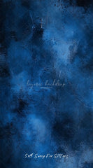 Blue Abstract Texture Old Master Portrait Backdrop - Layoris