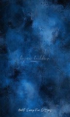 Blue Abstract Texture Old Master Portrait Backdrop - Layoris