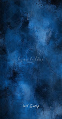 Blue Abstract Texture Old Master Portrait Backdrop - Layoris