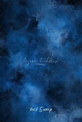 Blue Abstract Texture Old Master Portrait Backdrop - Layoris