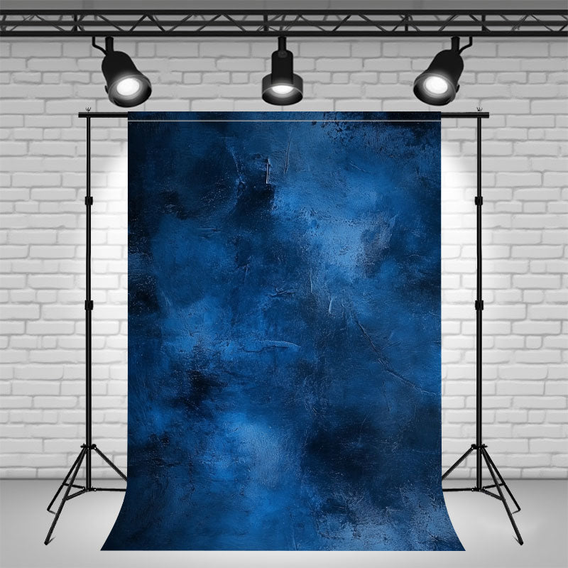 Blue Abstract Texture Old Master Portrait Backdrop - Layoris