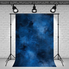 Blue Abstract Texture Old Master Portrait Backdrop - Layoris