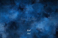 Blue Abstract Texture Old Master Portrait Backdrop - Layoris