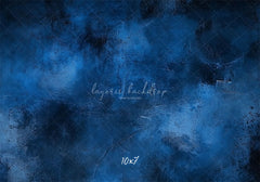 Blue Abstract Texture Old Master Portrait Backdrop - Layoris