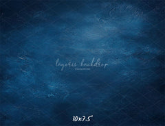 Classic Blue Abstract Portrait Photo Backdrop - Layoris