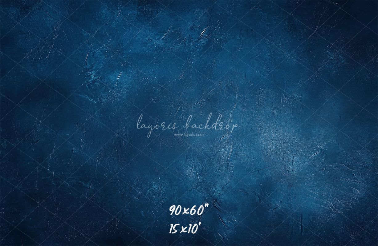 Classic Blue Abstract Portrait Photo Backdrop - Layoris