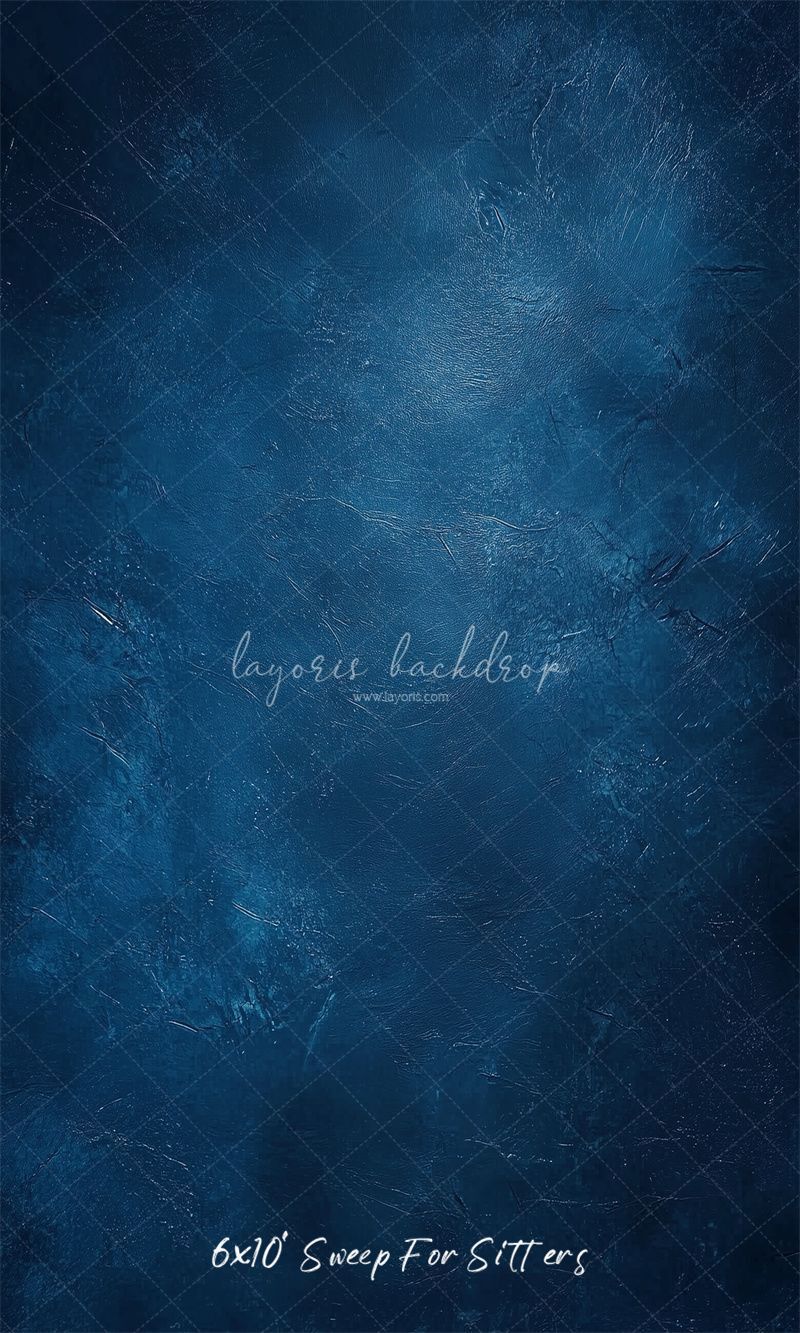 Classic Blue Abstract Portrait Photo Backdrop - Layoris