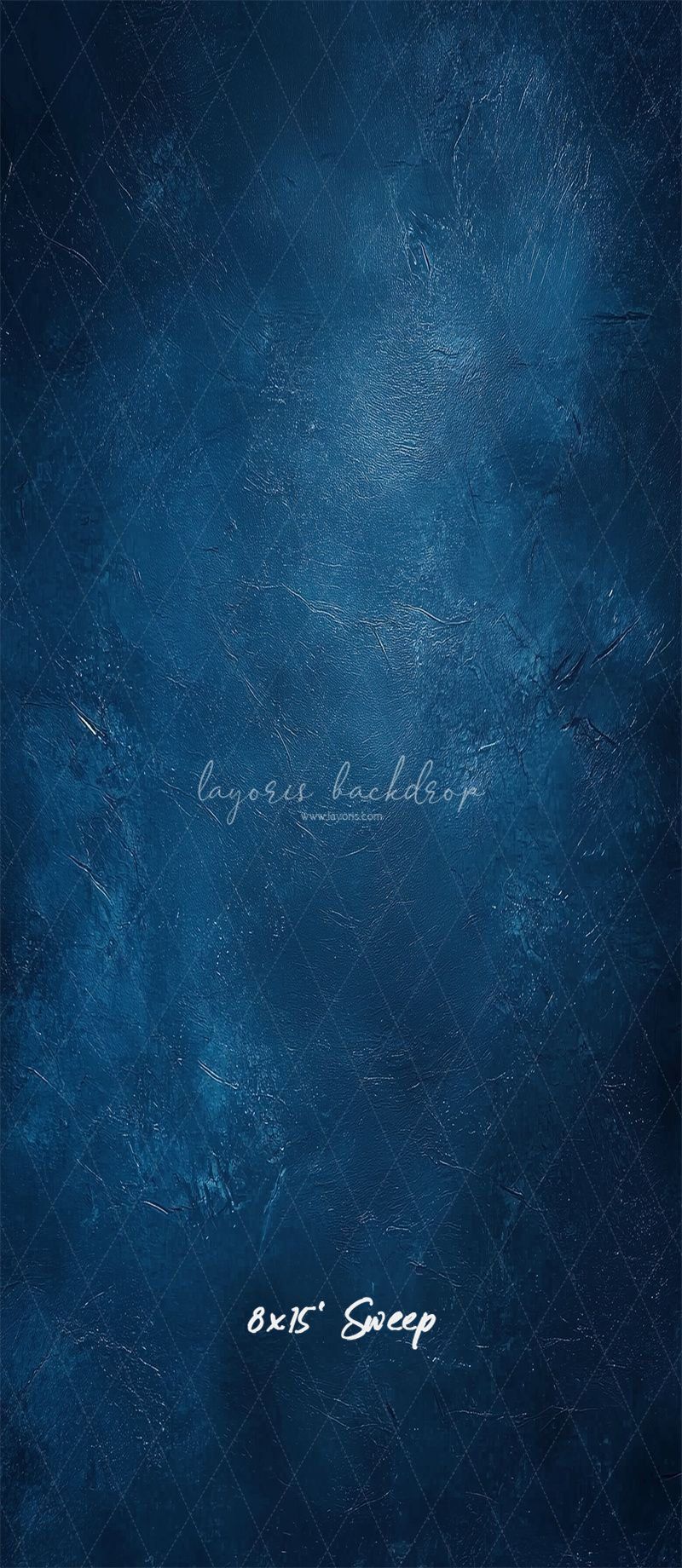 Classic Blue Abstract Portrait Photo Backdrop - Layoris