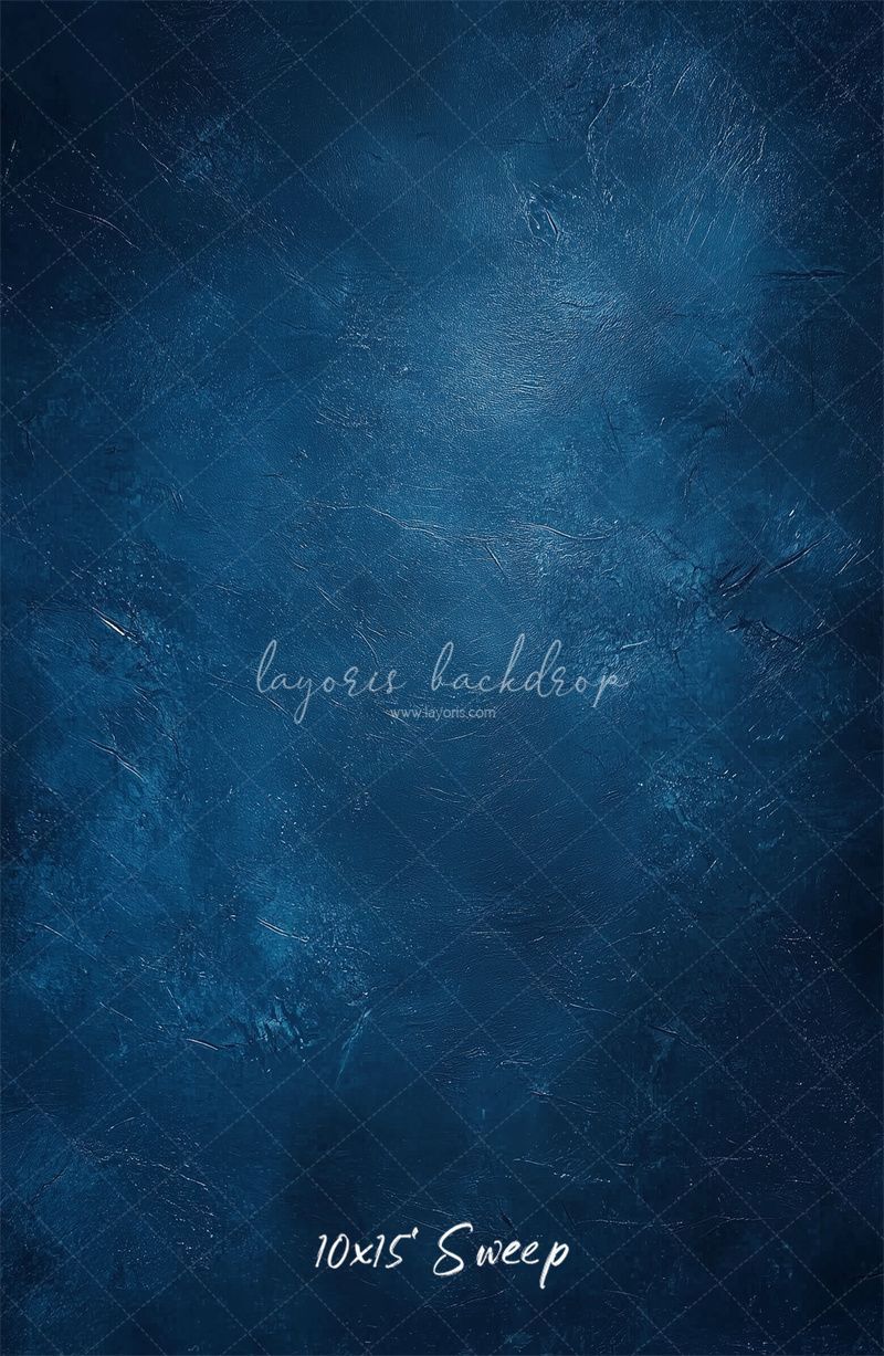 Classic Blue Abstract Portrait Photo Backdrop - Layoris