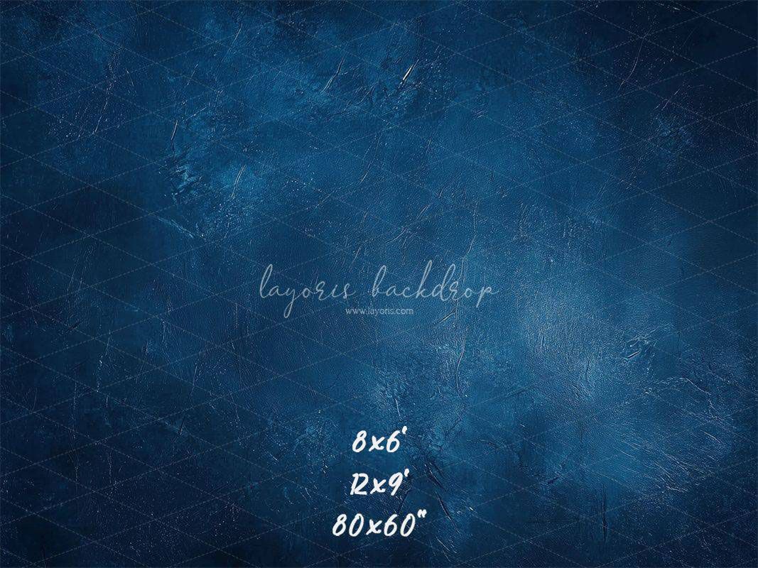Classic Blue Abstract Portrait Photo Backdrop - Layoris