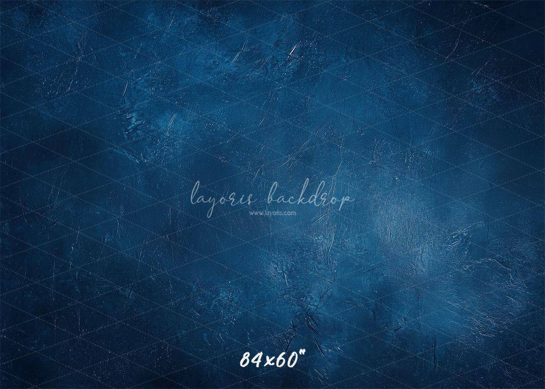 Classic Blue Abstract Portrait Photo Backdrop - Layoris
